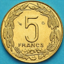 Центральная Африка (BEAC) 5 франков 2003 год.