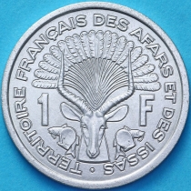 Французская территория Афар и Исса 1 франк 1975 год