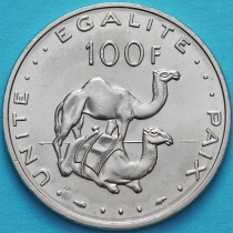 Джибути 100 франков 1977 год.