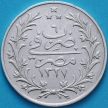 Монета Египет 5 кирш 1909. Год правления 6. Серебро. 