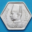Монета Египет 2 пиастра 1944 год. Серебро.  №1