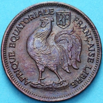 Экваториальная Африка Французская 50 сантим 1943 год. №2