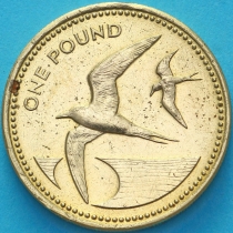 Остров Святой Елены 1 фунт 1991 год. Тёмная крачка