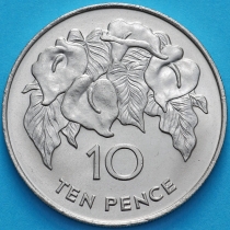 Остров Святой Елены 10 пенсов 1984 год.