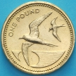 Монета Остров Святой Елены 1 фунт 1984 год. Тёмная крачка