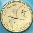 Монета Остров Святой Елены 1 фунт 2003 год. Тёмная крачка.  BU