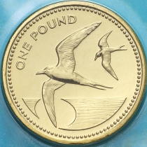 Остров Святой Елены 1 фунт 2003 год. Тёмная крачка. BU
