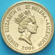 Монета Острова Святой Елены 1 фунт 2006 год. Тёмная крачка