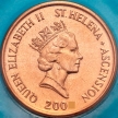 Монета Остров Святой Елены 2 пенса 2003 год. Осел. BU