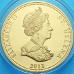 Монета Острова Святой Елены 25 пенсов 2013 год. Бой на Баскском рейде.