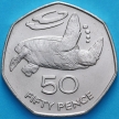 Монета Остров Святой Елены 50 пенсов 1984 год.