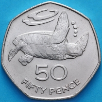 Остров Святой Елены 50 пенсов 1984 год.