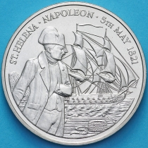 Остров Святой Елены 50 пенсов 1986 год. 165 лет со дня смерти Наполеона