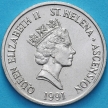 Монета Остров Святой Елены 5 пенсов 1991 год. Зуёк.
