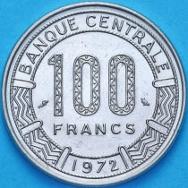 Габон 100 франков 1972 год.