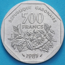 Габон 500 франков 1985 год. Essai
