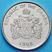 Монета Гамбии 25 бутут 1998 год. Масличная пальма.