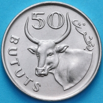 Гамбия 50 бутут 1971 год. Африканский бык