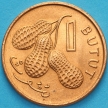 Монета Гамбия 1 бутут 1974 год. KM# 8