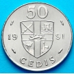 Монета 50 седи Гана 1991 год. Барабаны Джембе