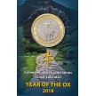 Монета Гана 1 седи 2018 год. Лунный календарь. Год быка. Буклет