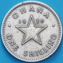 Гана 1 шиллинг 1958 год.