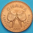 Монета Гана 1 песева 1967 год.