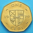 Монета Ганы 1 седи 1979 год. ФАО. UNC.