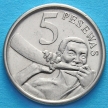 Монета Ганы 5 песев 2007 год.
