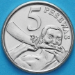 Монета Гана 5 песев 2016 год.