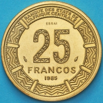 Гвинея Экваториальная 25 франков 1985 год. ESSAI