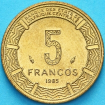 Гвинея Экваториальная 5 франков 1985 год. UNC
