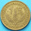 Монета Камерун 1 франк 1925 год.