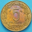 Монета Камеруна 5 франков 1970 год. UNC