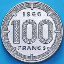 Камерун 100 франков 1966 год.