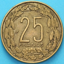 Камерун 25 франков 1972 год. 