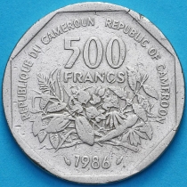 Камерун 500 франков 1986 год. 