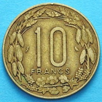 Камерун 10 франков 1965-1967 год.