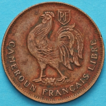 Камерун 1 франк 1943 год. LIBRE. №6