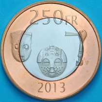 Катанга 250 франков 2013 год. 