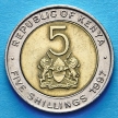 Монета Кении 5 шиллингов 1997 год