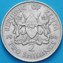 Кения 2 шиллинга 1966 год