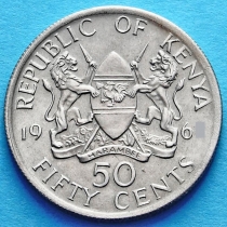 Кения 50 центов 1968 год
