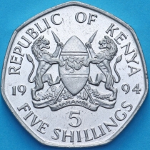 Кения 5 шиллингов 1994 год