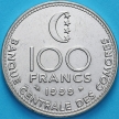Монета Коморские острова 100 франков 1999 год.