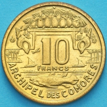 Коморские острова 10 франков 1964 год.