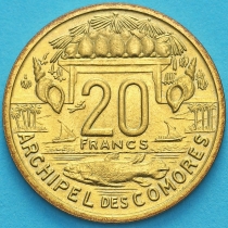 Коморские острова 20 франков 1964 год.
