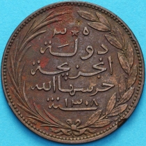 Коморские острова 5 сантим 1891 год. Рог и Фасции