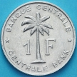 Монета Бельгийское Конго (Руанда-Урунди) 1 франк 1959 год. XF+