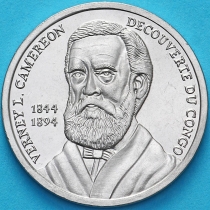 Конго 50 сантим 2002 год. Верни Ловетт Кэмерон